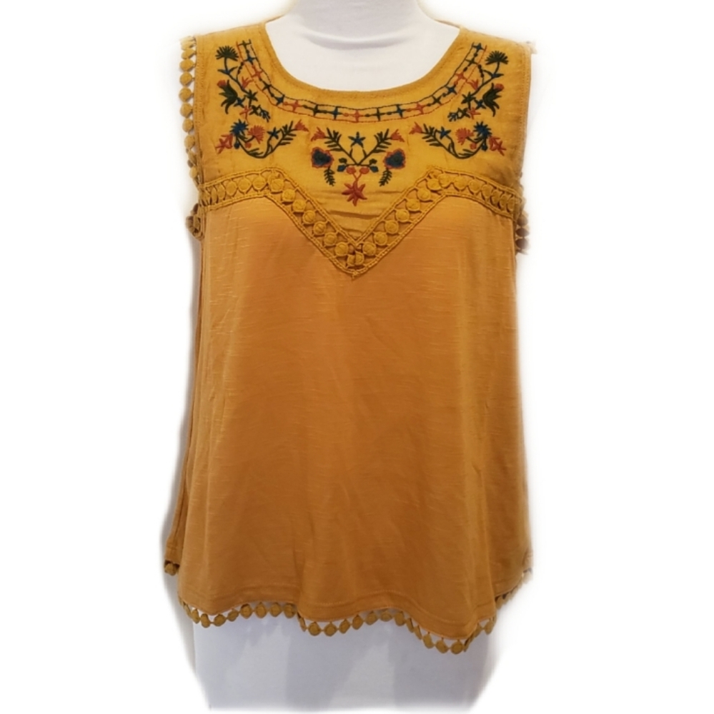 Always Indigo Yellow Tank top